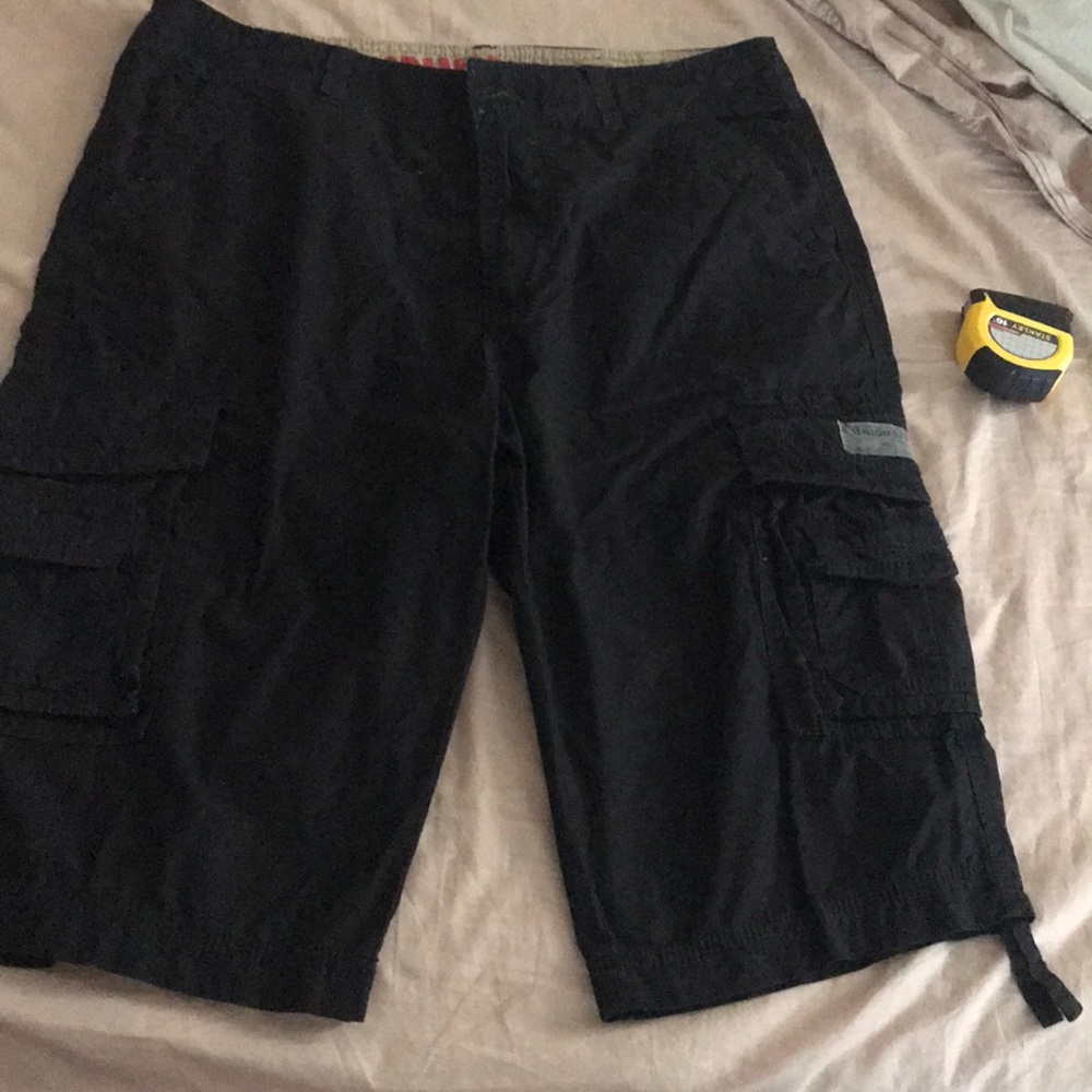 Black Cargo Shorts